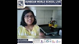 Sunbeam World School Students Conduct Science Experiment 🔬