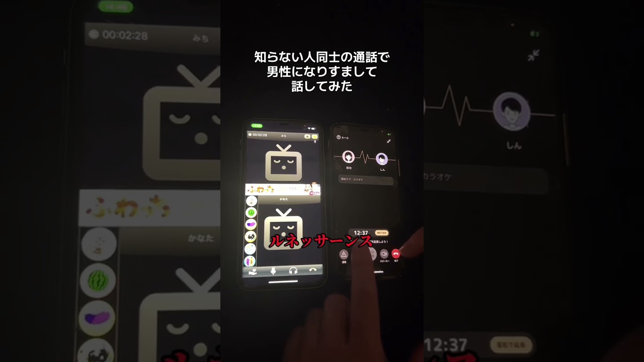 知らない人同士の通話で男性になりすまして話してみた【ルネッサンス編】#寝落ち #通話 #gravity