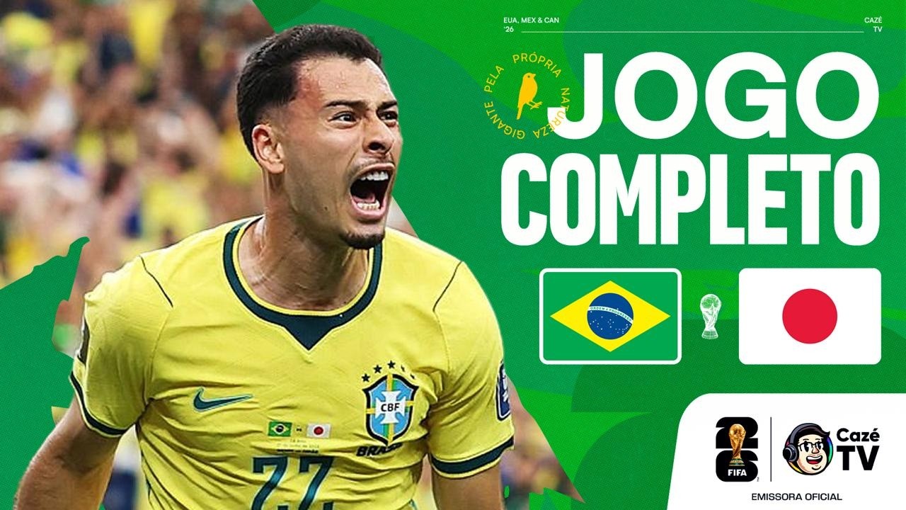 JOGO COMPLETO: BRASIL X JAPÃO | COPA DO MUNDO FIFA™ 2026 | 16 AVOS DE FINAL
