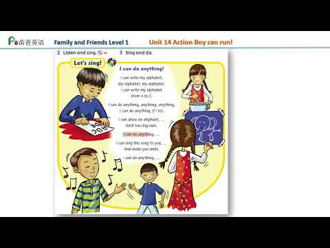 Song in Family and friends Level 1 Unit 14 _ I can do anything! | Let's sing karaoke!