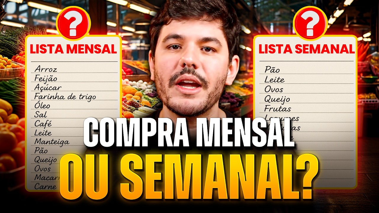 CLASSE MÉDIA deve fazer COMPRA MENSAL OU SEMANAL NO MERCADO?