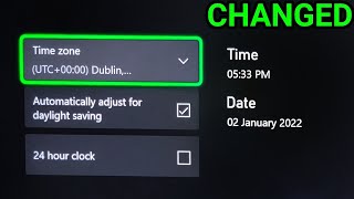 How To Change Date and Time on Xbox Series -- NOT 