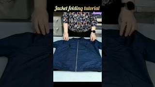 Master the Art of Folding a Jacket | Quick Tutorial #shorts #styletips #foldclothes #fashion