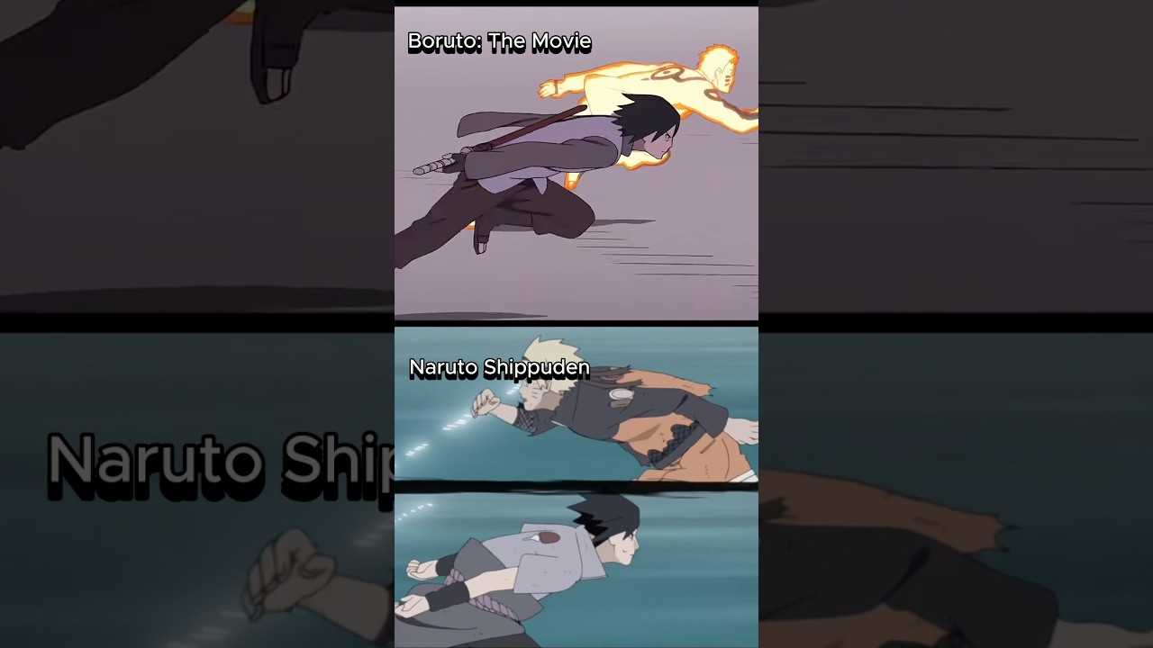 Naruto & Sasuke Running Evolution | Naruto Shippuden vs Boruto