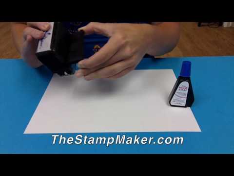 How to Re-Ink or Refill a Trodat Self-Inking Stamp