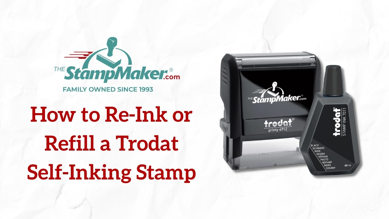 How to Re-Ink or Refill a Trodat Self-Inking Stamp