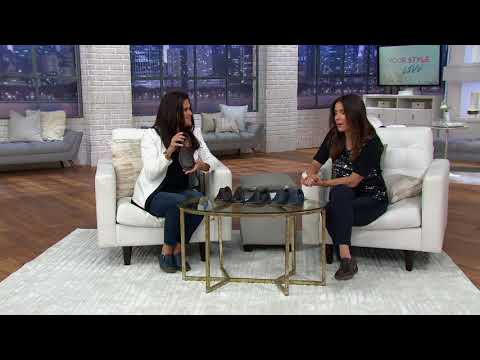 Clarks Leather Slip on Shoes with Side Zip- Tamitha Cattura on QVC