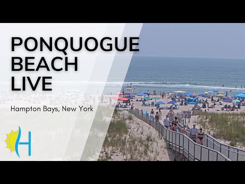 Hamptons.com - LIVE SURF CAM! Ponquogue Beach Pavilion, Hampton Bays, New York