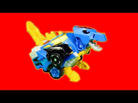 Dinosaur Robot Transforming Toys for Kids! Bust Volcano Super Fast Lava Explosion!