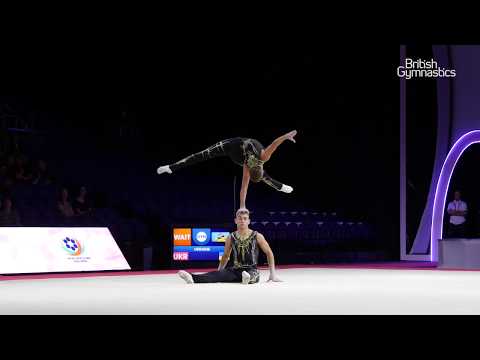 Upcott, Tate - SILVER - Men's Pair Balance Final - 2019 Acrobatic European Championships