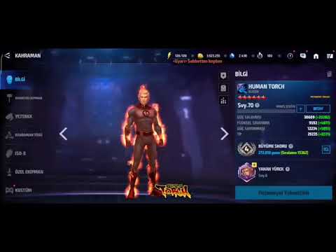 MARVEL FUTURE FIGHT - Human Torch Vs Knull With Obelisk
