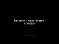 Karnival - Amar Shotto [Lyrics] | Ashiat Rudro