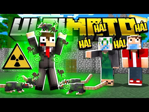 TROLLEI O @EIMINE  ENCHENDO A SUA CASA DE RATOS COM CORONGA! - MINECRAFT ULTIMATO #07