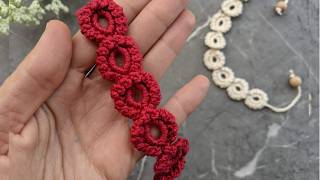 Delicate Crochet Lace Bracelet