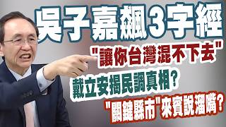 【三立辣政論🌶️】吳子嘉氣炸飆3字經「開撕戴立安」！嗆「讓你台灣混不下去」！導火線不是高雄？王定宇：戴立安揭真相「吳子嘉公信力難免會受損」｜三立新聞LIVE
