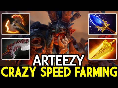 ARTEEZY [Troll Warlord] Crazy Speed Farming 11 Min Battle Fury Dota 2