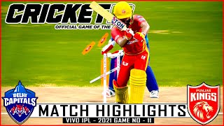 DC vs PBKS (KXIP) - Match Highlights | Vivo IPL - 2021 Game No - 11 | Cricket 19 | #DCvsPBKS