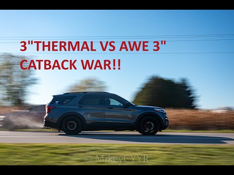 3" CATBACK WAR! THERMAL VS AWE!!