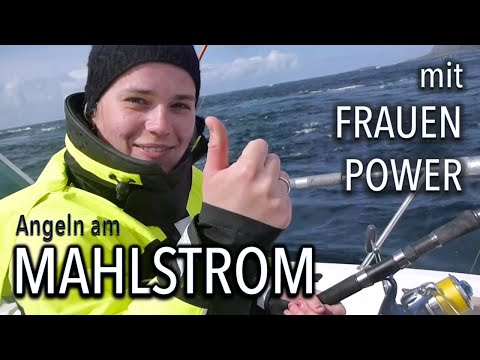 Lofoten mit Mädchen - Frauenpower im Mahlstrom, Angeln auf Dorsch, Seelachs, Heilbutt in Å Norwegen