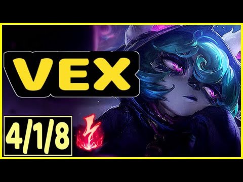 VEX VS MEL - 4/1/8 KDA MID GAMEPLAY