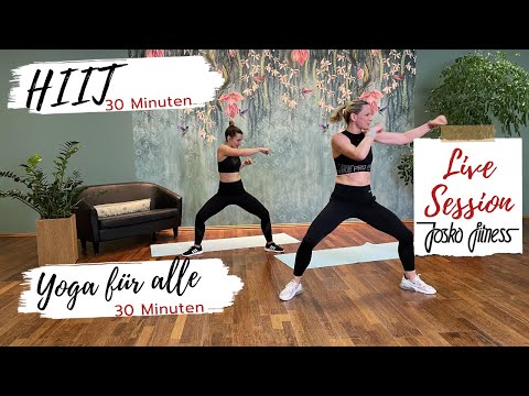 HIIT mit Steffi & Yoga für alle mit Fabienne LIVE@JOSKO-fitness