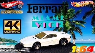 #0070 Ferrari Testarossa Miami Vice (Custom) [Hot Wheels 1990]