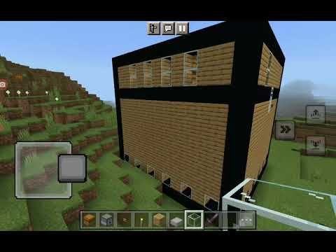 I build a giant chest in Minecraft.