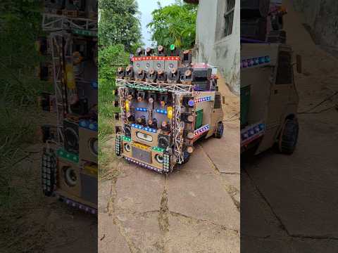 Dj truck sharpy light sound check dj song box making dj gadi Short #soundcheckep #soundbox