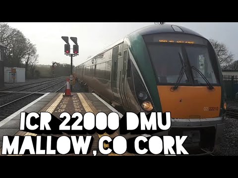 Irish Rail 22000 Class ICR Train Number 22212 - Mallow Station,Co Cork