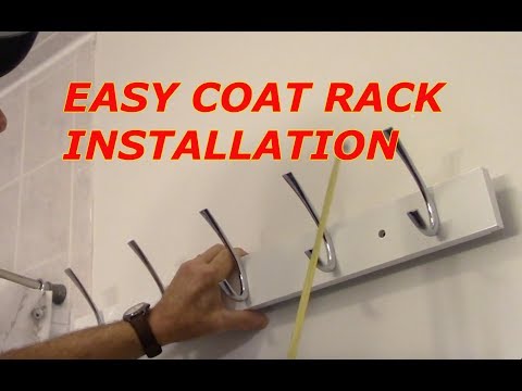 How To Install A Coat Rack On The Wall