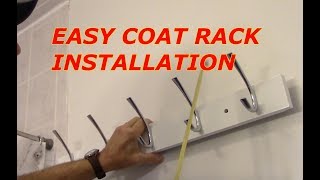 How To Install A Coat Rack On The Wall