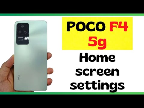 POCO F4 5g Home screen settings || Change home screen layout