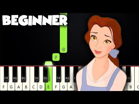 Beauty And The Beast | BEGINNER PIANO TUTORIAL + SHEET MUSIC by Betacustic