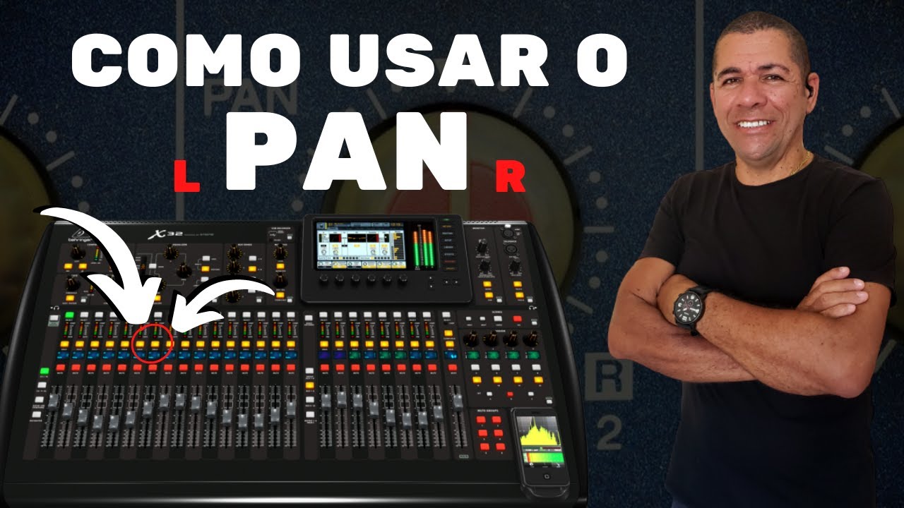 COMO USAR O PAN NA MESA DE SOM | Aguinaldo Ramos