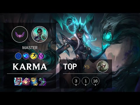 Karma Top vs Camille - EUW Master Patch 12.1