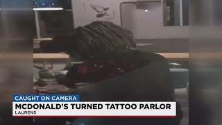 Police arrest man accused of giving tattoo to minor in Laurens area McDonald's