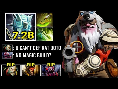 MACHINE GUN IS BACK! Crazy Fast Gleipnir + Swift Blink Sniper vs Rat Doto Epic Rax Def 7.28 Dota 2