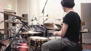 Rauno Pella recording drums for 