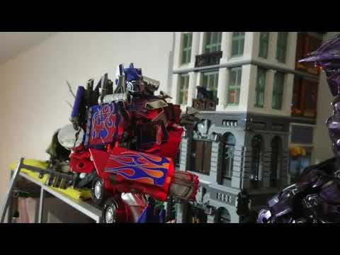 Transformers Dark of the moon Optimus Prime vs Shockwave 2009 4K toy Studio Series Black Apple ZS-01