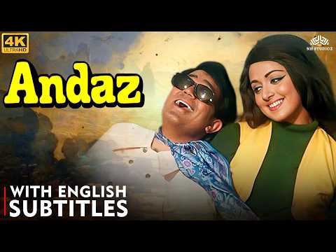 Andaz (1971) FULL MOVIE 4K | Shammi Kapoor, Hema Malini, Rajesh Khanna | 70s Romantic Drama | ENG CC