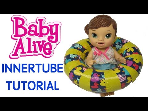 BABY ALIVE DIY Pool Inner-tube Tutorial *Inspired by BABY ALIVE CHANNEL 💕 Video