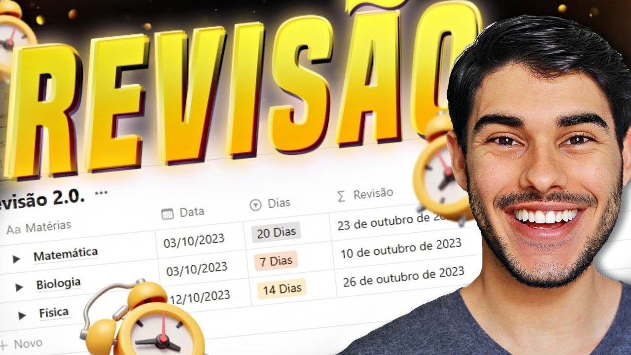 como criar CRONOGRAMA de estudo com PLANEJAMENTO DE REVISÃO