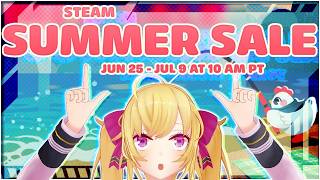 【steamセール】summerセールで積みゲー増やす【にじさんじ/鷹宮リオン】