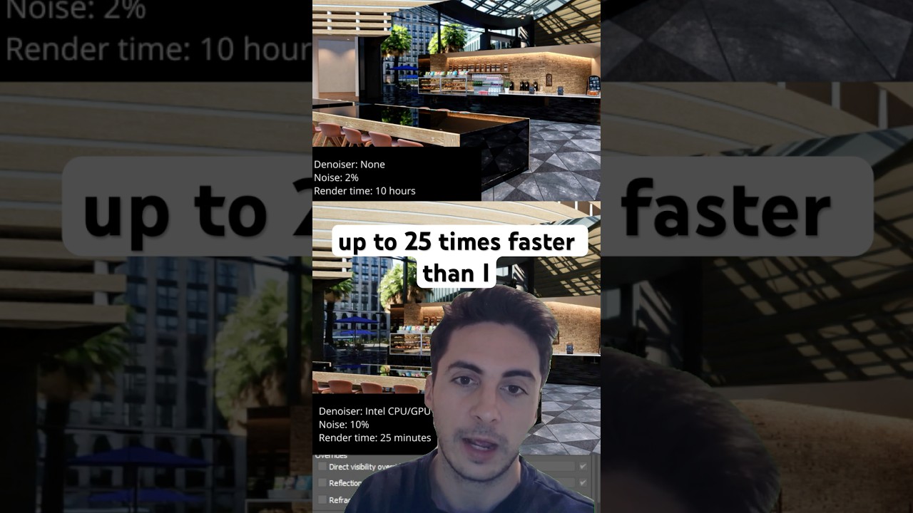 Render up to 25x faster in Corona Render! #coronarender #3dsmax #coronarenderer #archviz