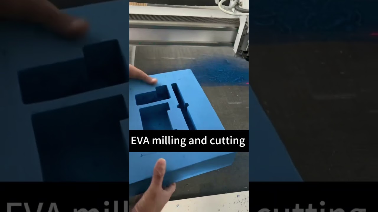 Cnc flatbed digital cutting machine with pneumatic knife and milling spindle for eva cut and engrave