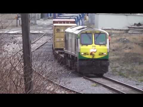 IE class 201 (218) + IWT Liner and Shunting at North Wall