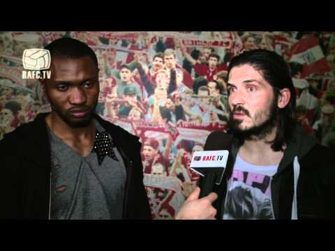 18-02-2012 : R. Antwerp FC - KSV Roeselare : Freddy Mombongo-Dues &  Bojan Djordjic