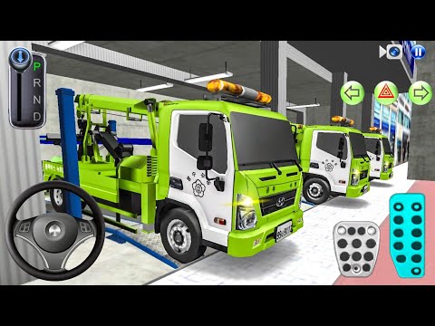 New Green Tow Truck in Auto repair Shop - 3D Driving Class New Update 2026 - Game Car Android