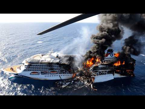 5 MINUTES AGO! Ukrainian F-16 SINKS Russian Cruise Ship with 200,000 TONS of North Korean Ammo