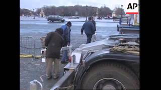 Millennium ferris wheel is being dismantled